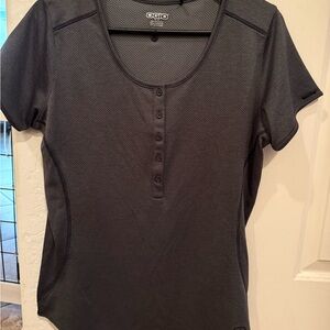 OGIO Gray Polo Fitted Short Sleeve T-Shirt